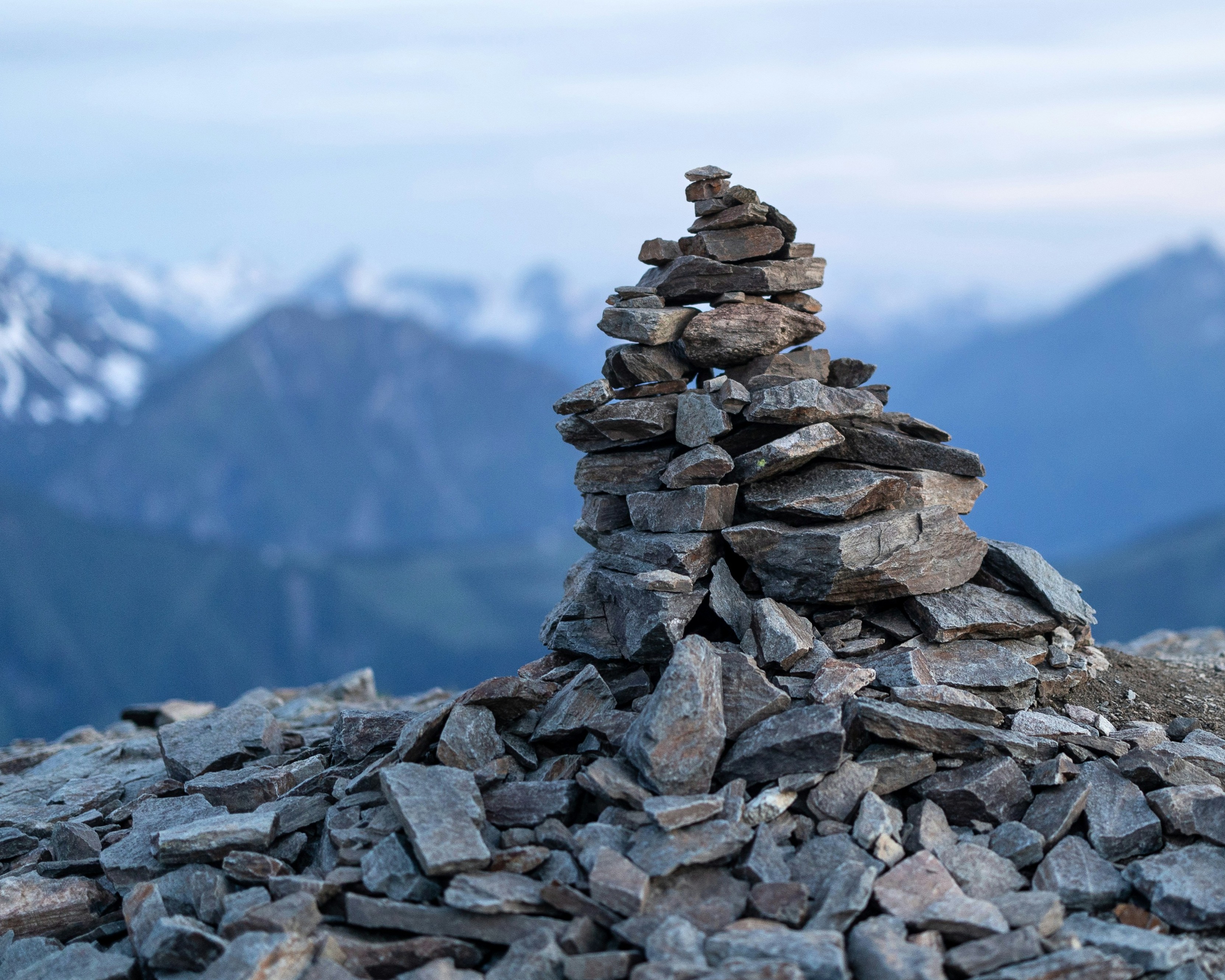 A cairn of stones by Marek Piwnicki.
